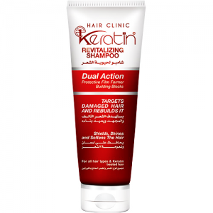 E - KERATIN HAIR CLINIC DUAL ACTION REVITALIZING SHAMPOO 230 ML